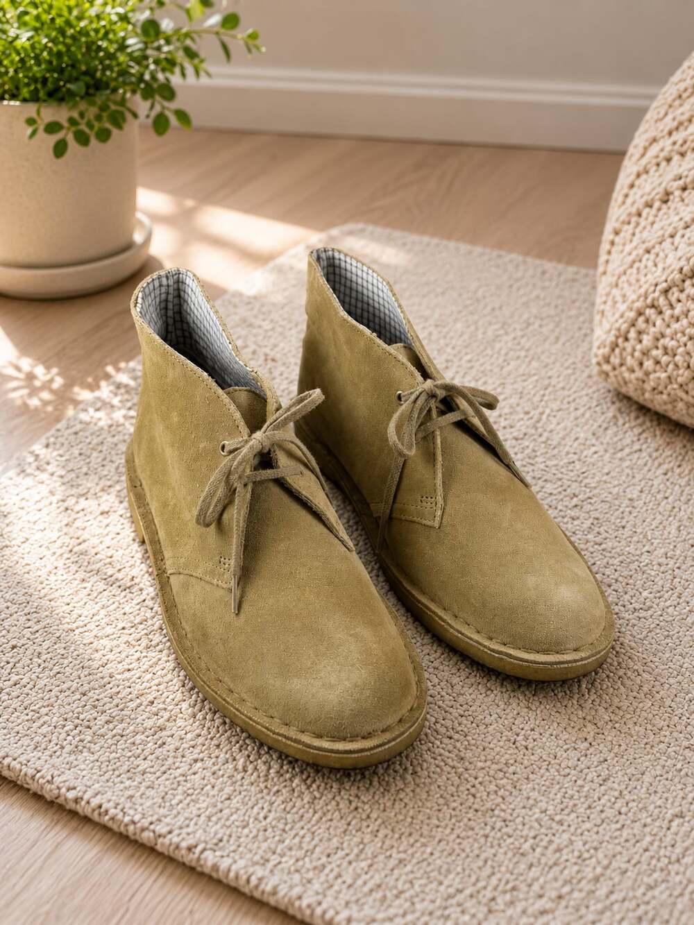 Clarks Originals Desert Boot Tan Suede Chukka Boots Women’s Size 8.5 Lace Up